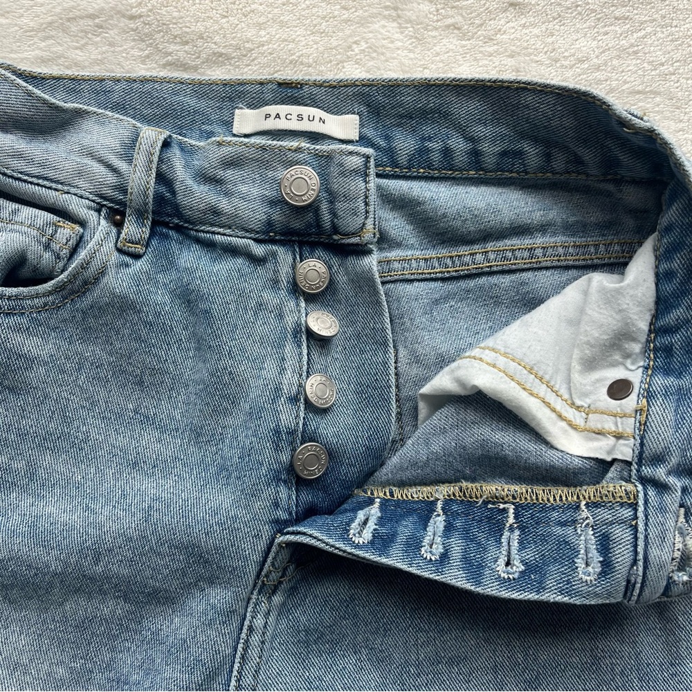 Pacsun High Rise Straight Ripped Jeans - Picture 7 of 15